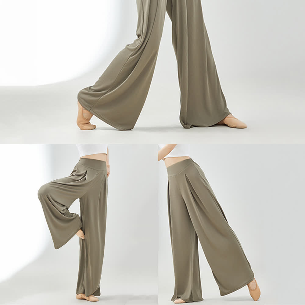 Olivenorma Cuprammonium Rayon Drape Yoga Dance Wide-Leg Pants - image 11