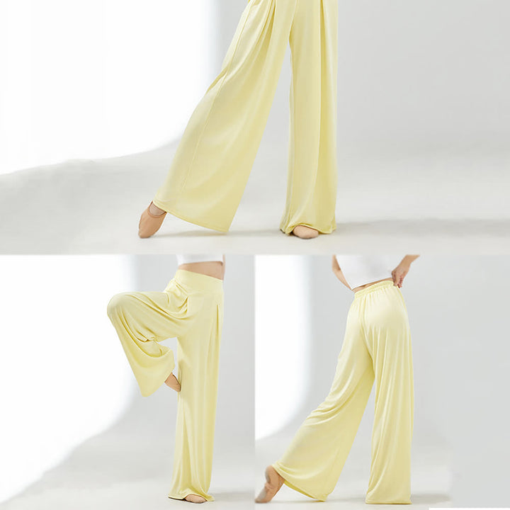 Olivenorma Cuprammonium Rayon Drape Yoga Dance Wide-Leg Pants - image 1