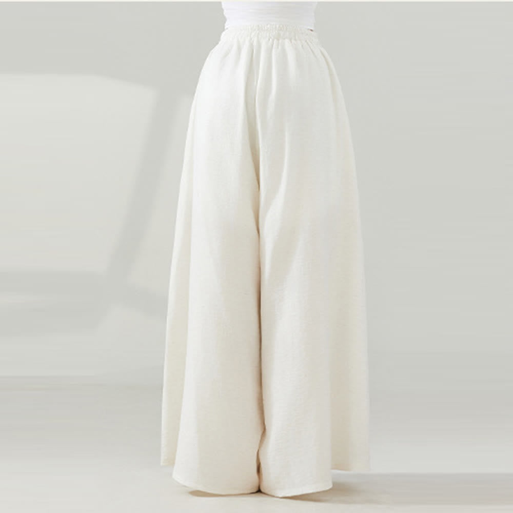 Olivenorma Viscose Drape Yoga Wide-Leg Flared Pants - image 1