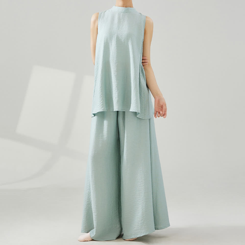 Olivenorma Viscose Drape Yoga Wide-Leg Flared Pants - image 11