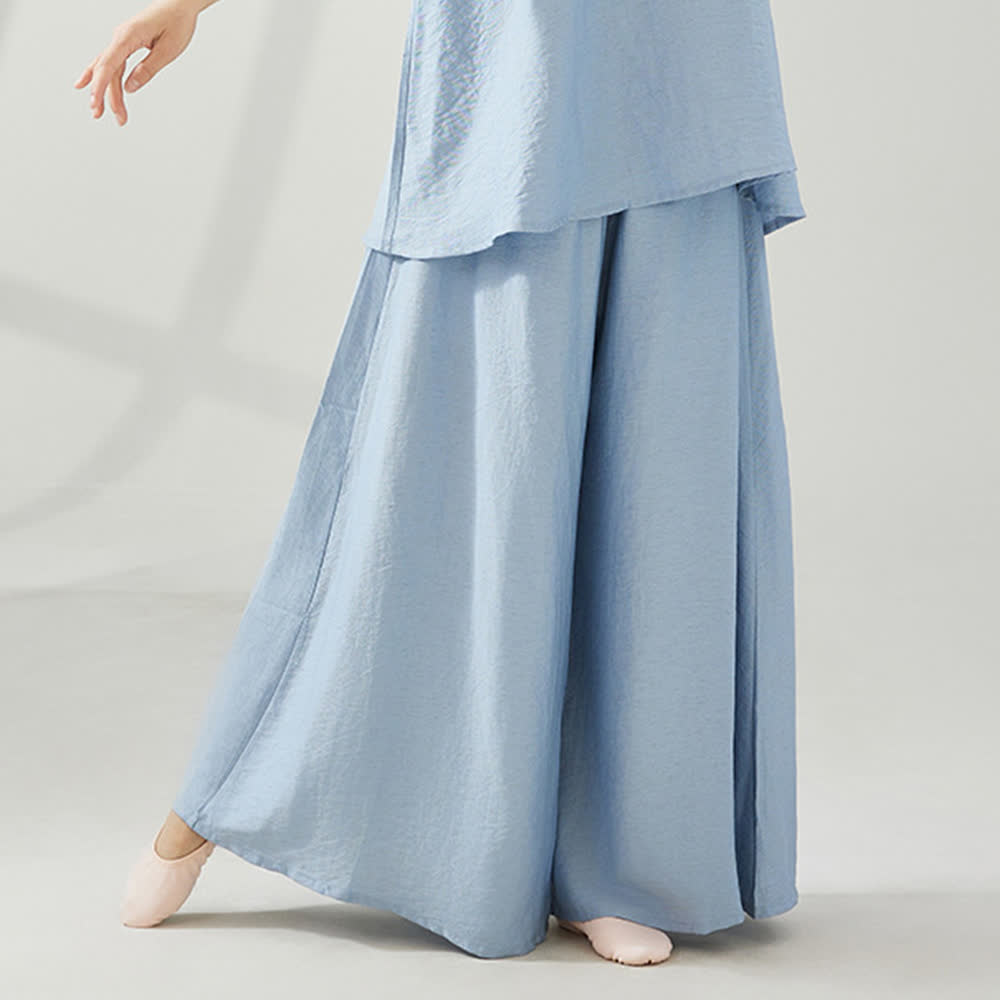 Olivenorma Viscose Drape Yoga Wide-Leg Flared Pants - image 5