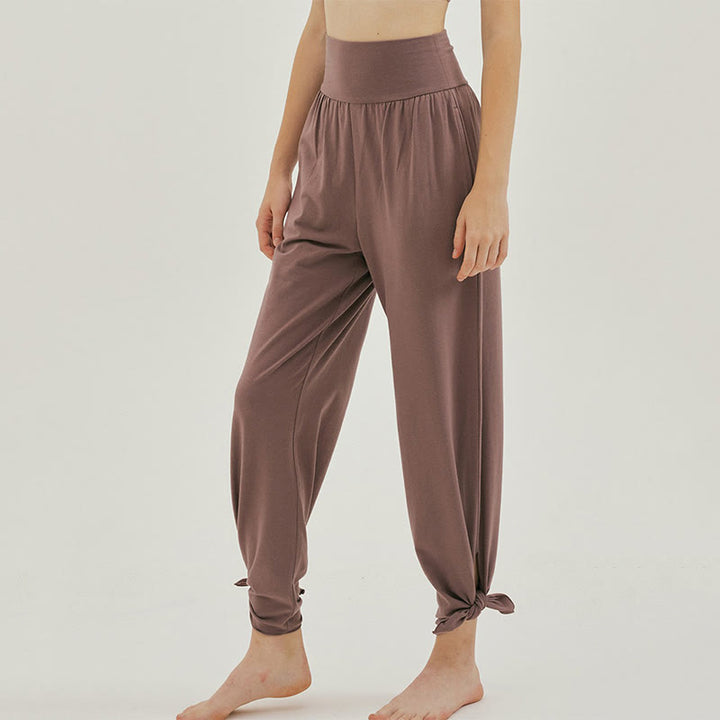 Olivenormafor High Waist Loose Fit Sweatpants Wide Leg Yoga Pants - Purple - L - image 0