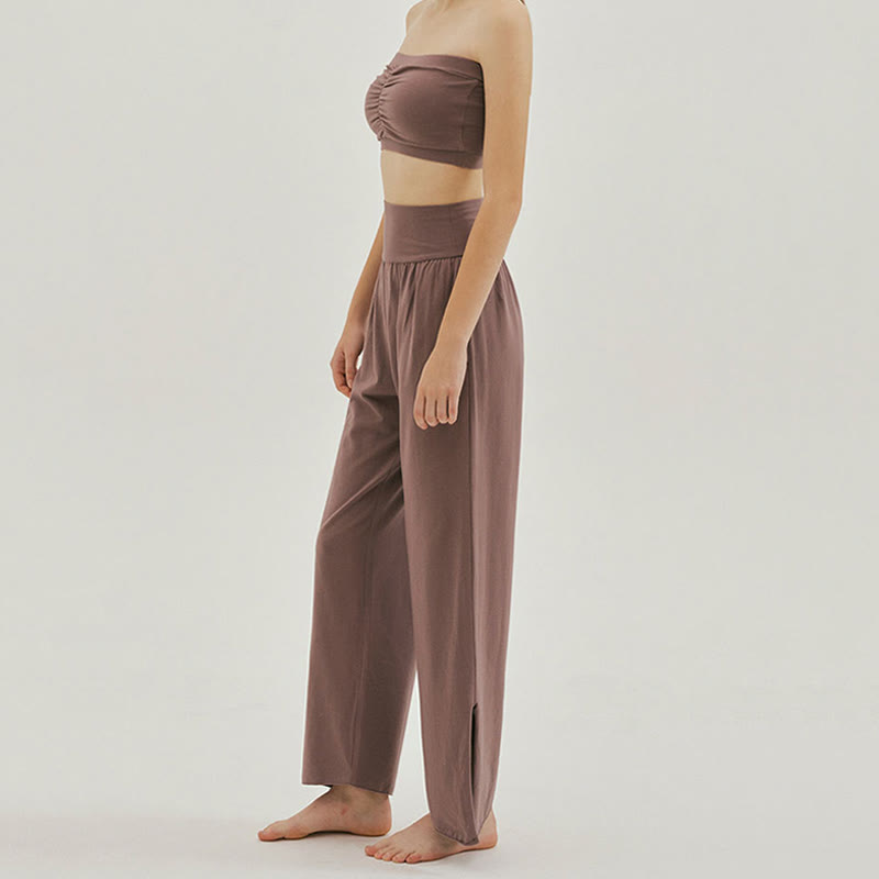 Olivenormafor High Waist Loose Fit Sweatpants Wide Leg Yoga Pants - image 3