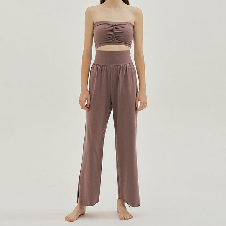 Olivenormafor High Waist Loose Fit Sweatpants Wide Leg Yoga Pants - image 2