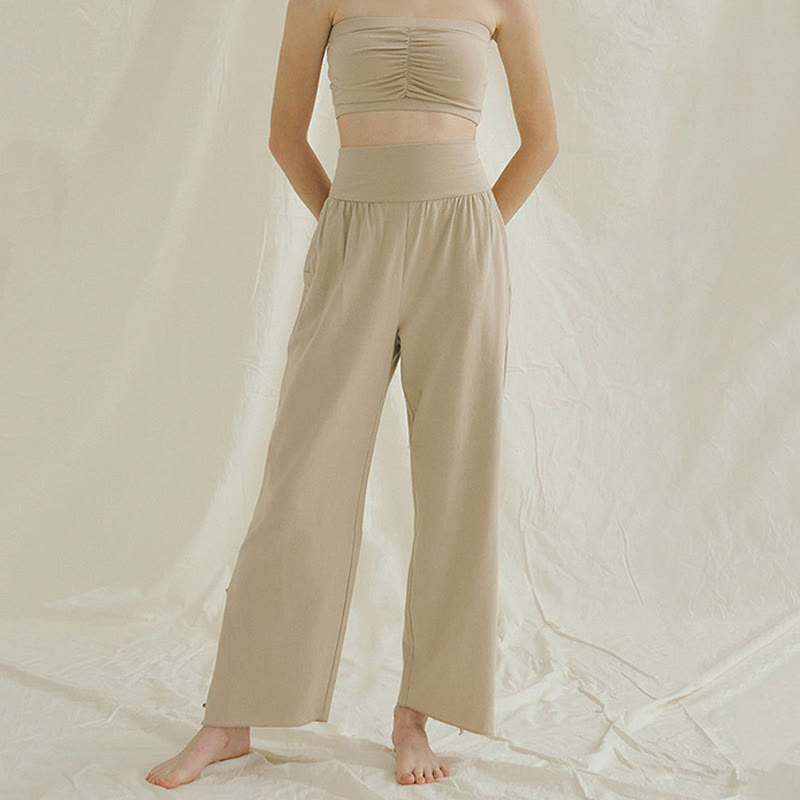 Olivenormafor High Waist Loose Fit Sweatpants Wide Leg Yoga Pants - image 21