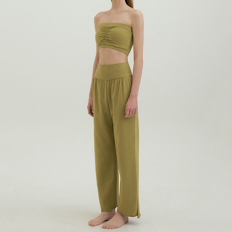 Olivenormafor High Waist Loose Fit Sweatpants Wide Leg Yoga Pants - image 36