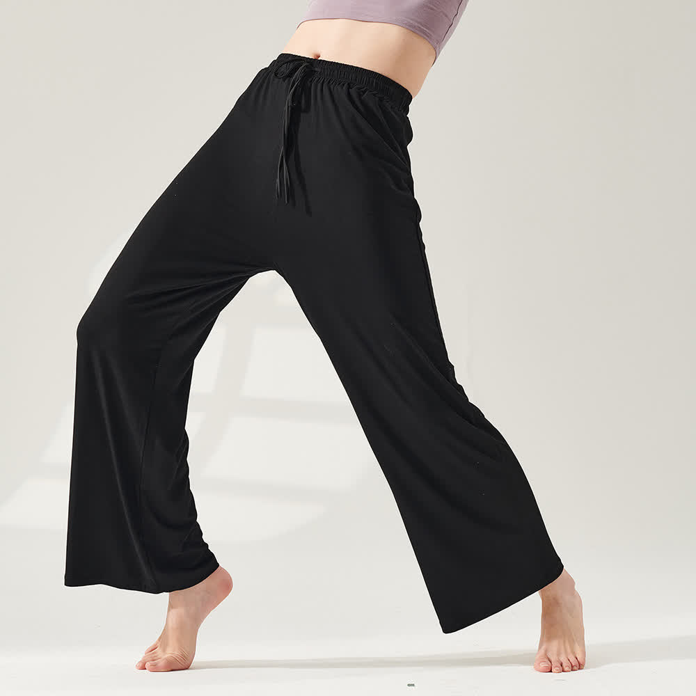 Olivenorma Modal Straight-Leg Wide-Leg Yoga Pants - image 1