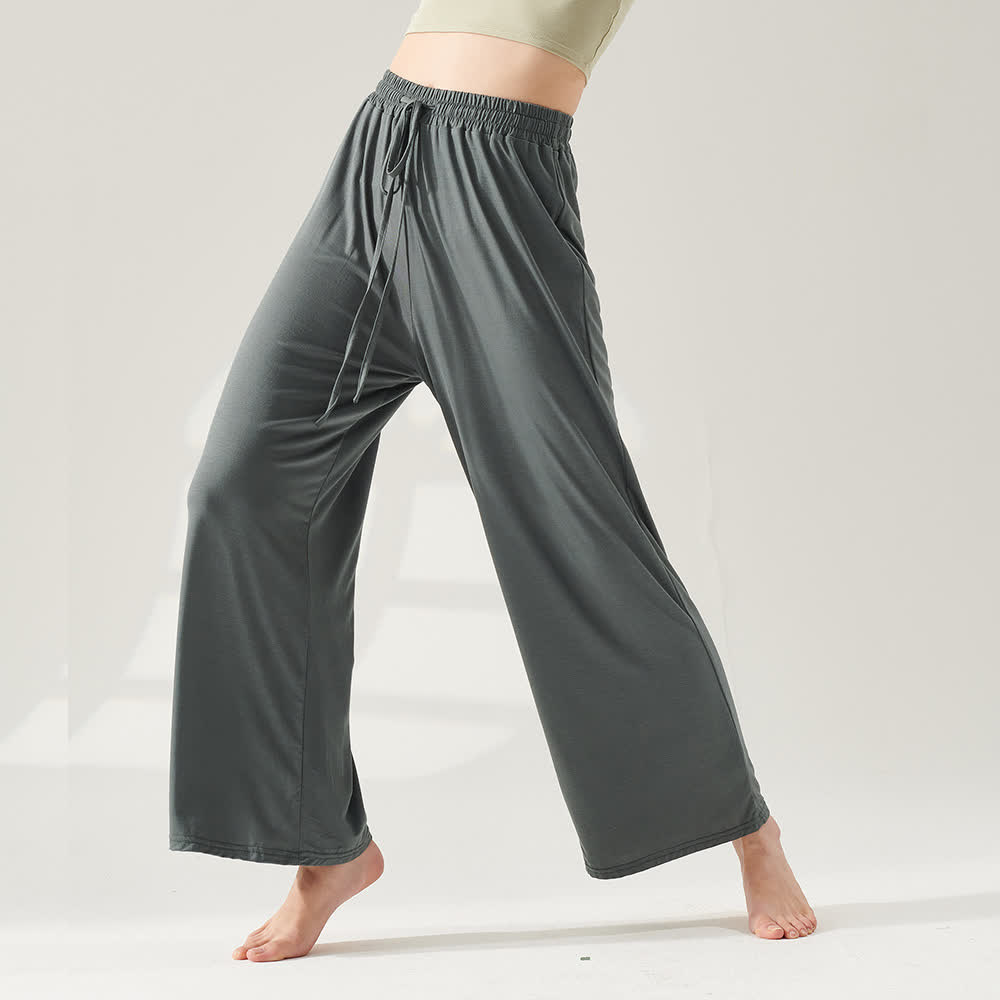Olivenorma Modal Straight-Leg Wide-Leg Yoga Pants - image 12