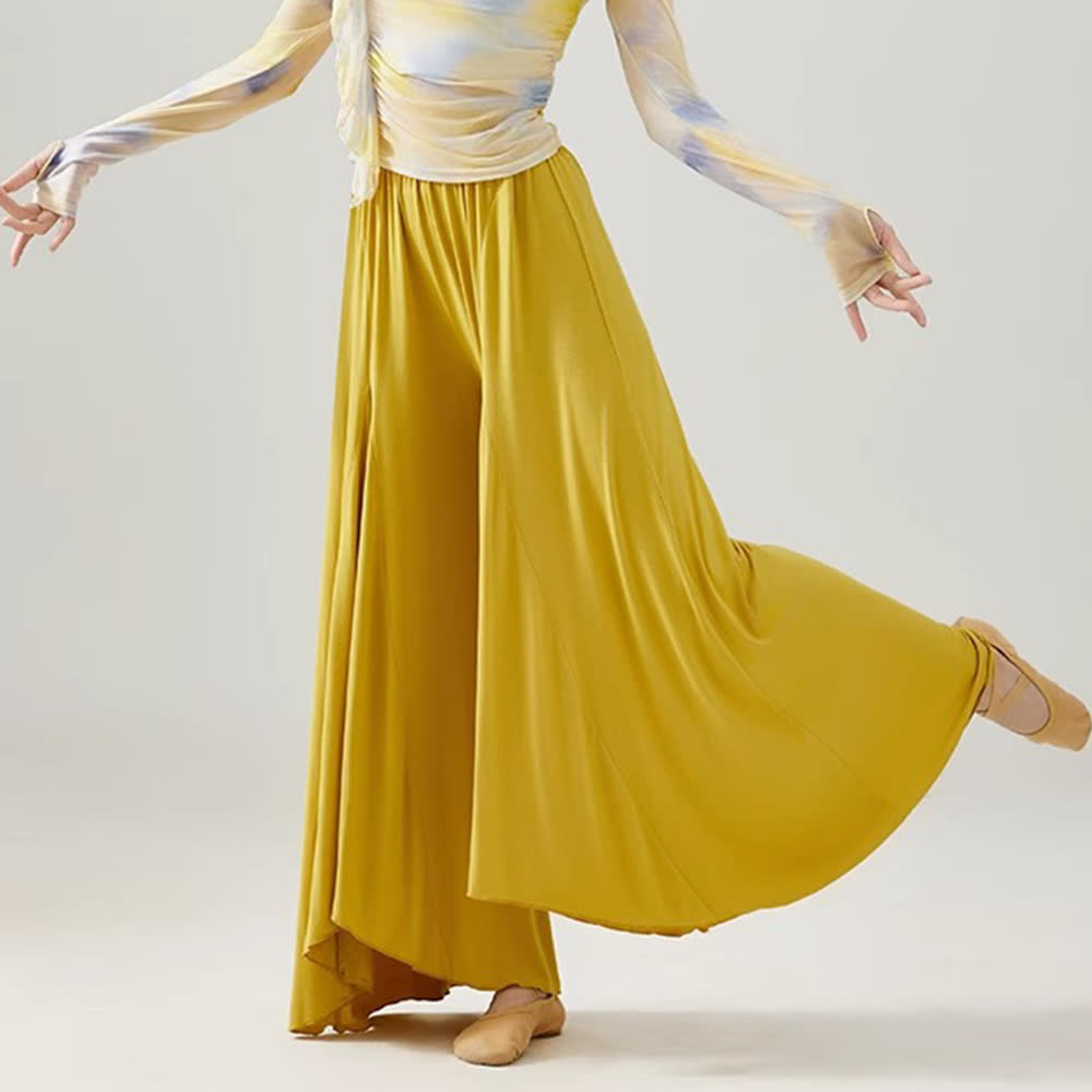 Olivenorma Modal Loose Flowy Ruffle Yoga Pants - image 1