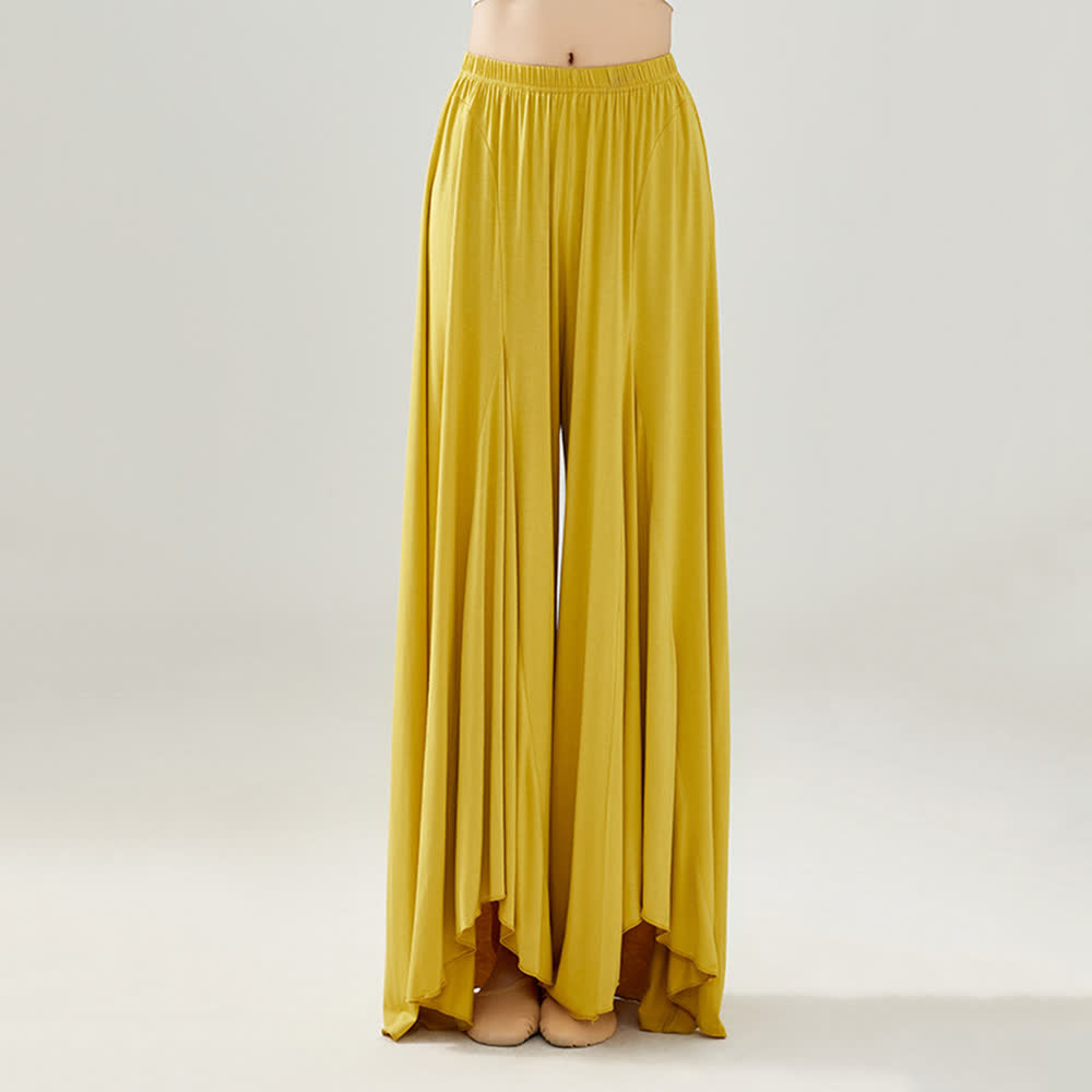 Olivenorma Modal Loose Flowy Ruffle Yoga Pants - image 3