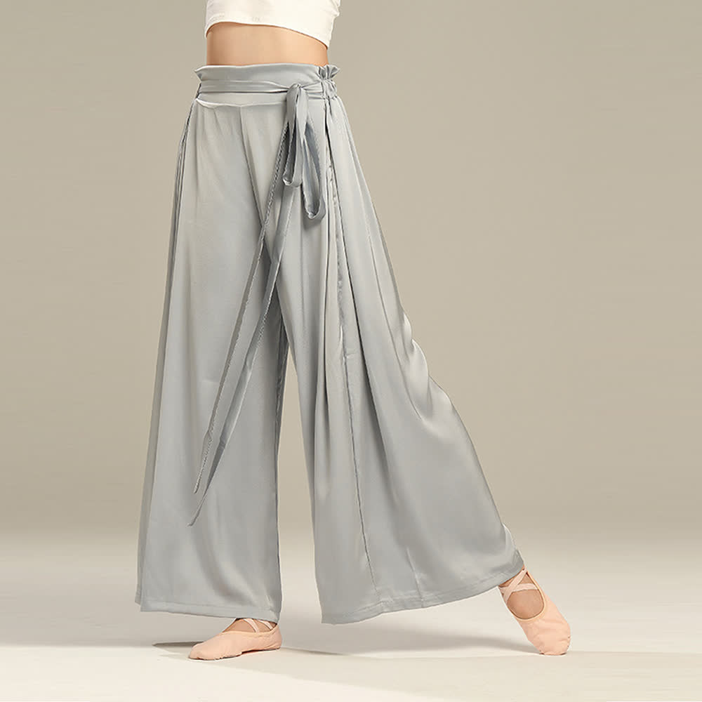 Olivenorma Polyester Flowy Loose Wide-Leg Bandage Yoga Pants - image 9