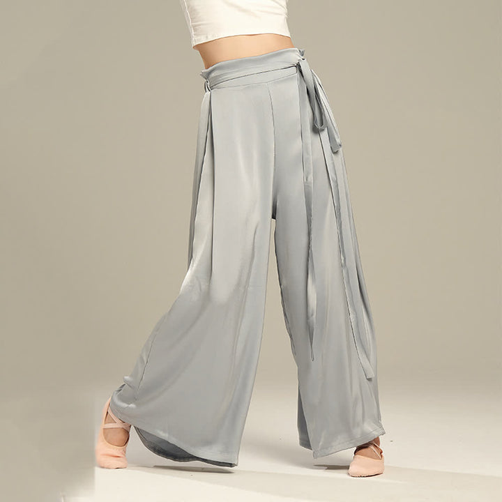 Olivenorma Polyester Flowy Loose Wide-Leg Bandage Yoga Pants - image 8