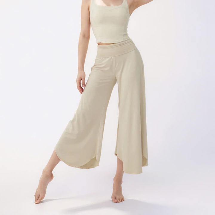 Olivenorma Plain Color High-Waist Women Flare Yoga Pants  - image 2