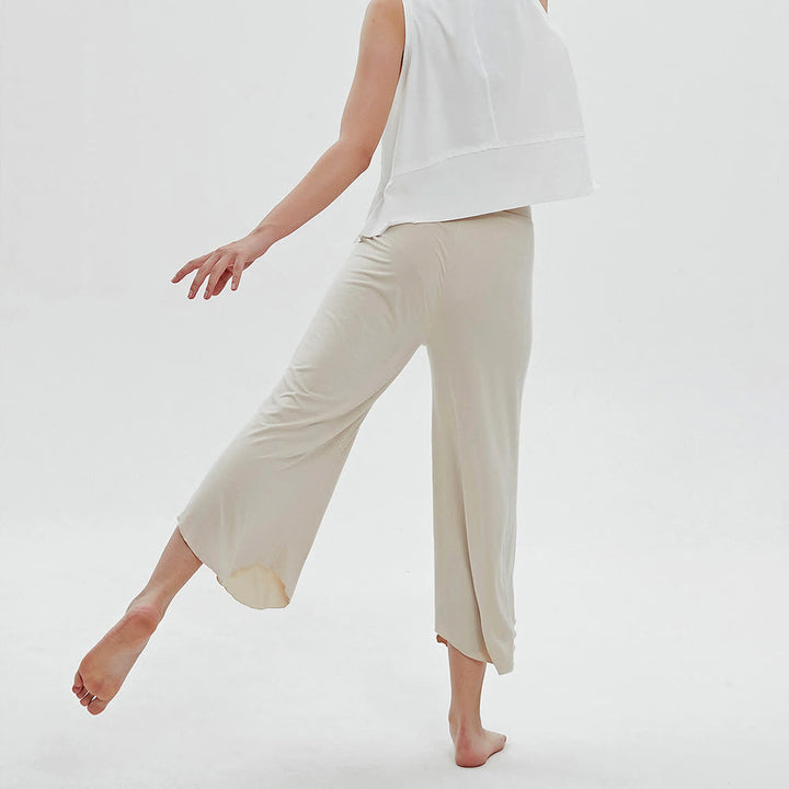 Olivenorma Plain Color High-Waist Wide-Leg Loose Flare Yoga Pants - image 7