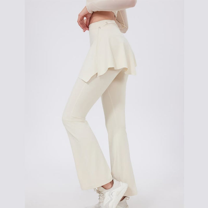 Olivenorma Wide Leg Flare Leggings 2Pcs Hip Cover Up And Yoga Pants Set - image 11