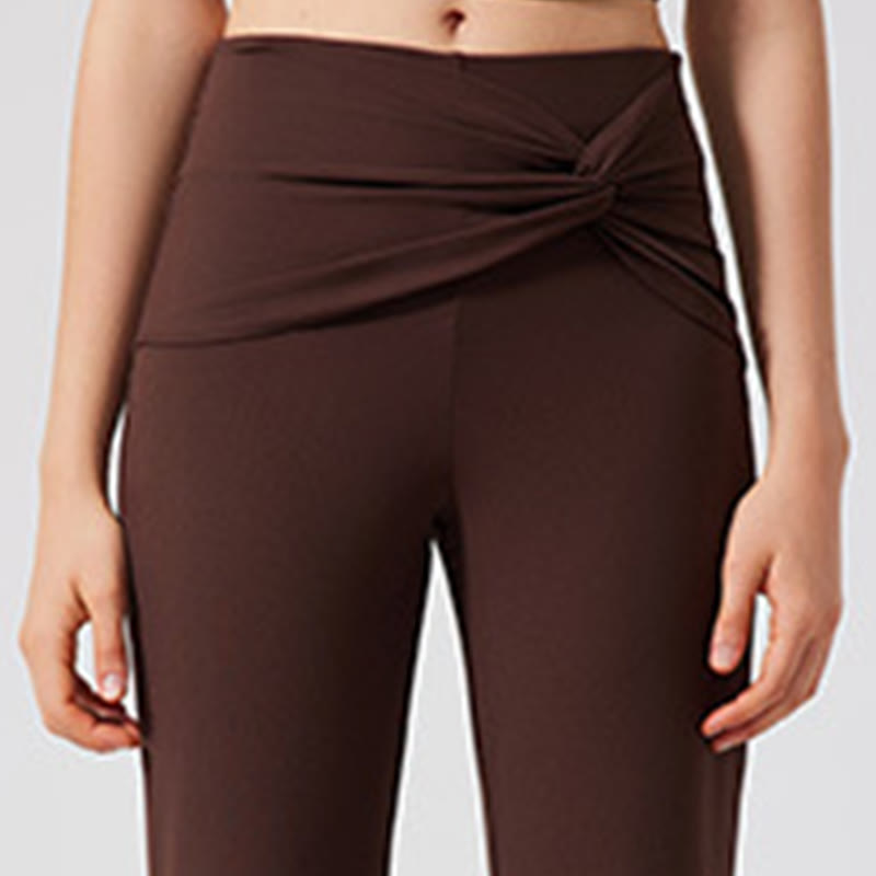 Olivenorma Wide Leg Yoga Pants Casual Knot Work Dress Pants - image 3