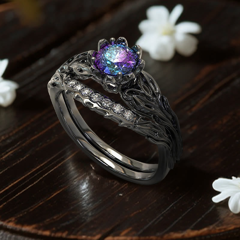 Olivenorma Persephone's Asphodel Blooming Ring - Alexandrite - US 10 - image 4