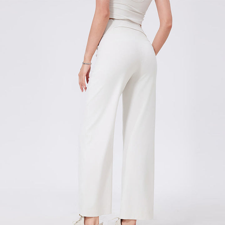 Olivenorma Versatile Straight-Leg Cut Mid Waist Stretch Dress Yoga Pants - image 10