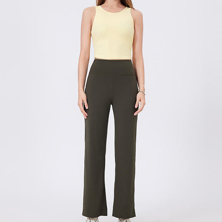 Olivenorma Versatile Straight-Leg Cut Mid Waist Stretch Dress Yoga Pants - image 18