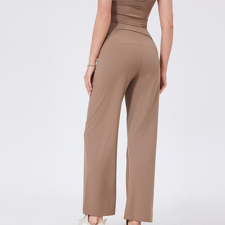 Olivenorma Versatile Straight-Leg Cut Mid Waist Stretch Dress Yoga Pants - image 14