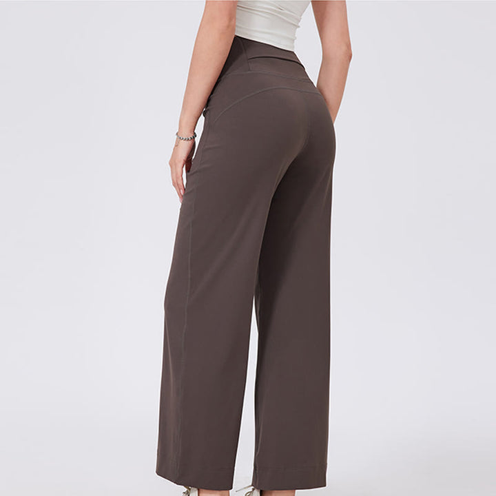 Olivenorma Versatile Straight-Leg Cut Mid Waist Stretch Dress Yoga Pants - image 21