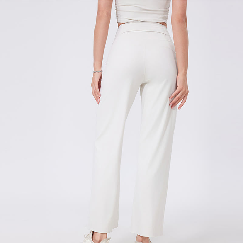 Olivenorma Versatile Straight-Leg Cut Mid Waist Stretch Dress Yoga Pants - image 11