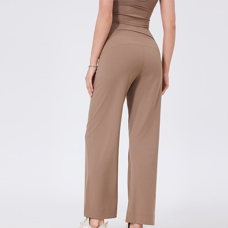 Olivenorma Versatile Straight-Leg Cut Mid Waist Stretch Dress Yoga Pants - image 14