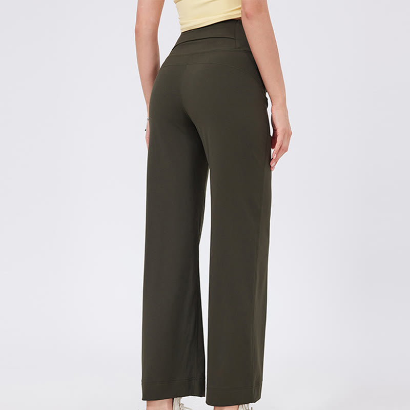 Olivenorma Versatile Straight-Leg Cut Mid Waist Stretch Dress Yoga Pants - image 17