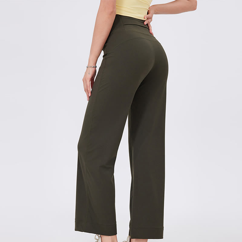 Olivenorma Versatile Straight-Leg Cut Mid Waist Stretch Dress Yoga Pants - image 16