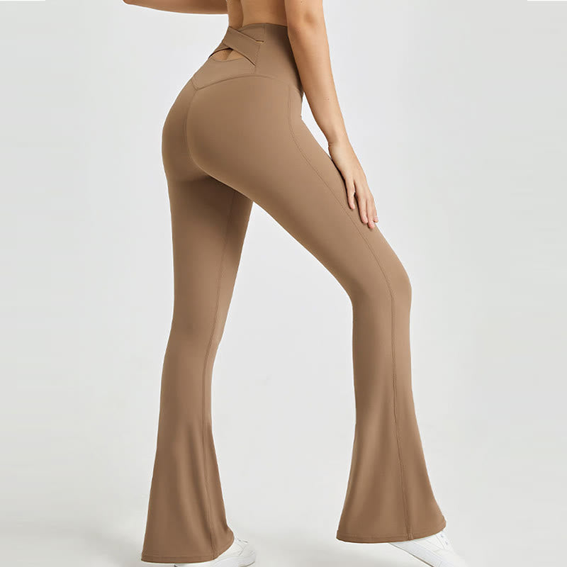 Olivenorma Women Workout Flare Leggings High Waist Yoga Pants - image 2