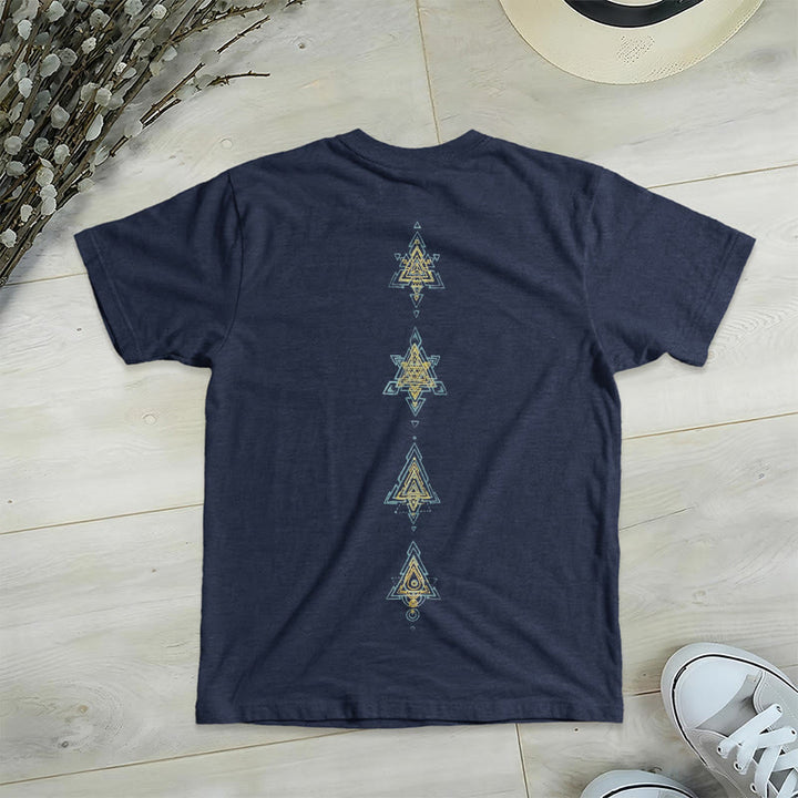 Olivenorma Metatro's Cube Symbol Sacred Geometry Healing Tee V-Neck Spiritual T-Shirt - image 21