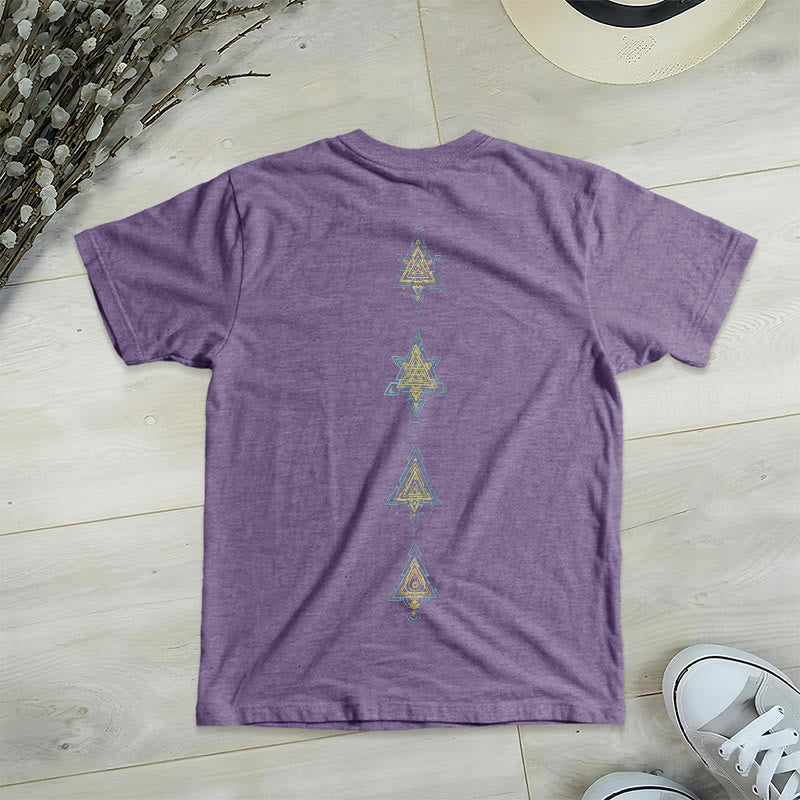 Olivenorma Metatro's Cube Symbol Sacred Geometry Healing Tee V-Neck Spiritual T-Shirt - image 23