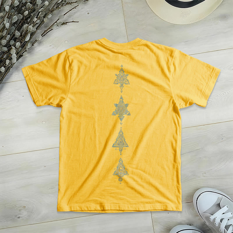 Olivenorma Metatro's Cube Symbol Sacred Geometry Healing Tee V-Neck Spiritual T-Shirt - image 17