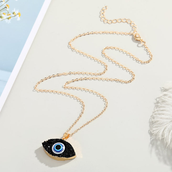 Olivenorma Clear Quartz Evil Eye Energy Necklace - image 3