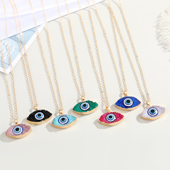 Olivenorma Clear Quartz Evil Eye Energy Necklace - image 17