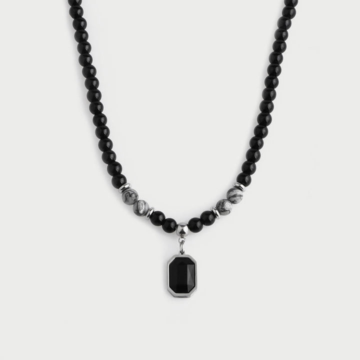 Olivenorma Black Onyx Natural Stone Beads for Protection and Grounding Men Necklace - image 15
