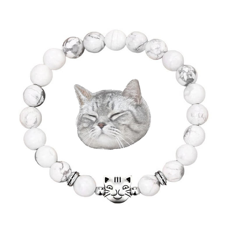 Olivenorma Cat Magic​​ Gemstone Beaded Bracelet - Howlite - image 15