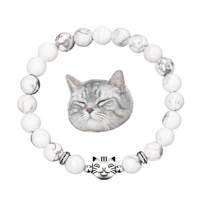 Olivenorma Cat Magic​​ Gemstone Beaded Bracelet - Howlite - image 15