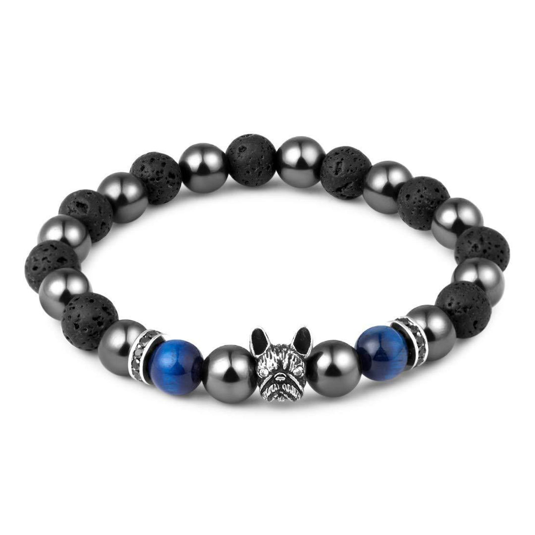 Olivenorma French Bulldog​​ Memorial Gemstone Bracelet - image 1
