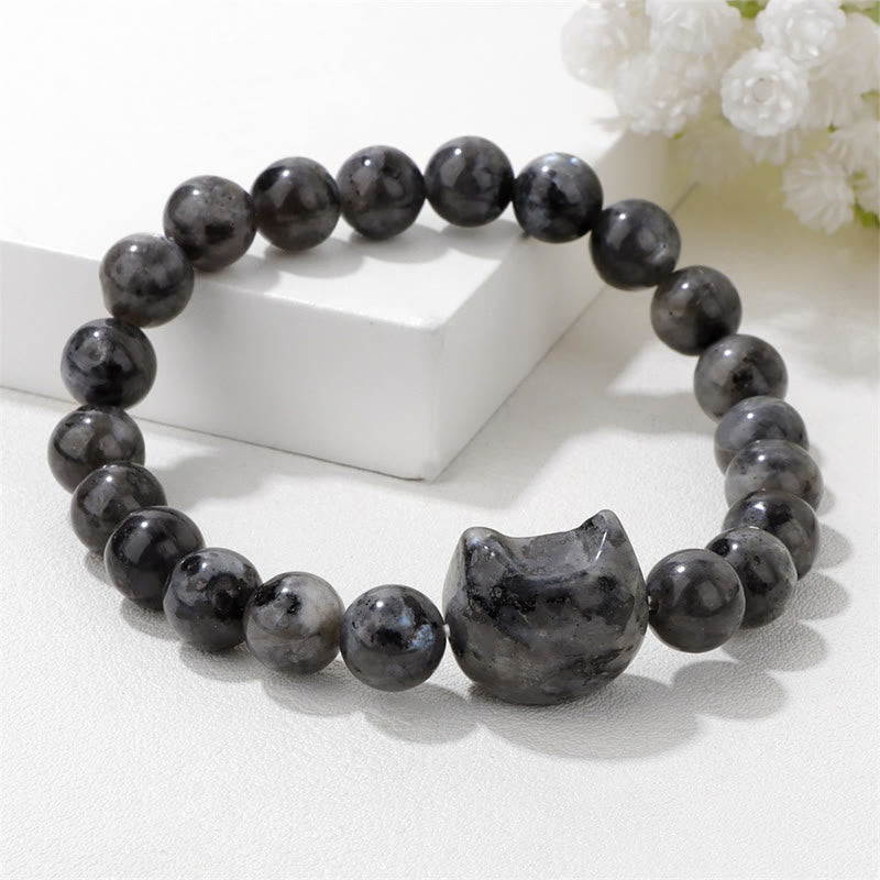 Olivenorma Mystic Meow Charm Crystal Bracelet - image 3