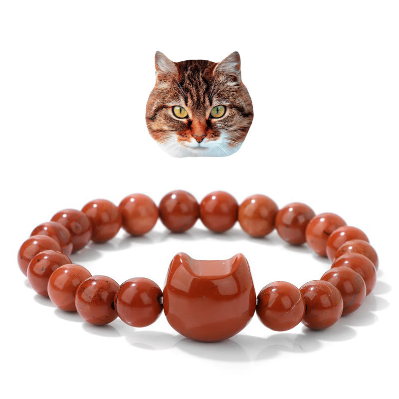 Olivenorma Stray Cat Protection Bracelet with Card - Red Jasper - With Card - image 14