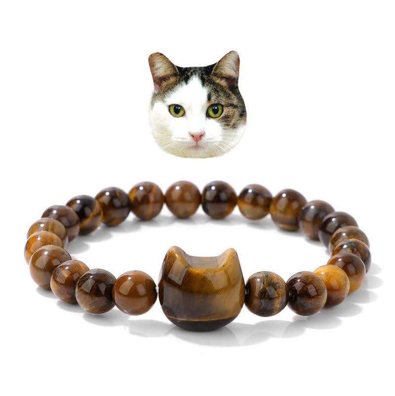 Olivenorma Mystic Meow Charm Crystal Bracelet - Tiger Eye - image 14