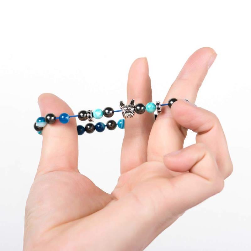 Olivenorma French Bulldog​​ Memorial Gemstone Bracelet - image 6
