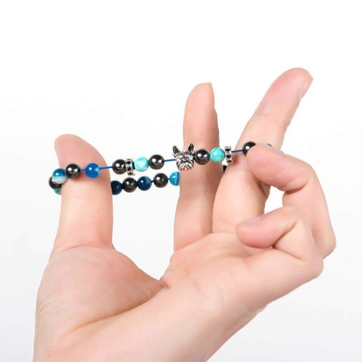 Olivenorma French Bulldog​​ Memorial Gemstone Bracelet - image 6