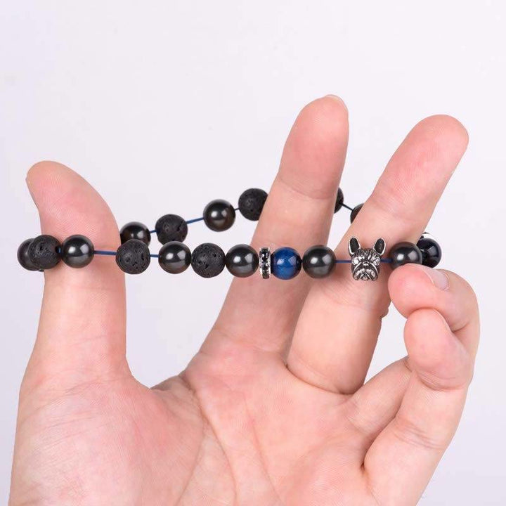 Olivenorma French Bulldog​​ Memorial Gemstone Bracelet - image 2