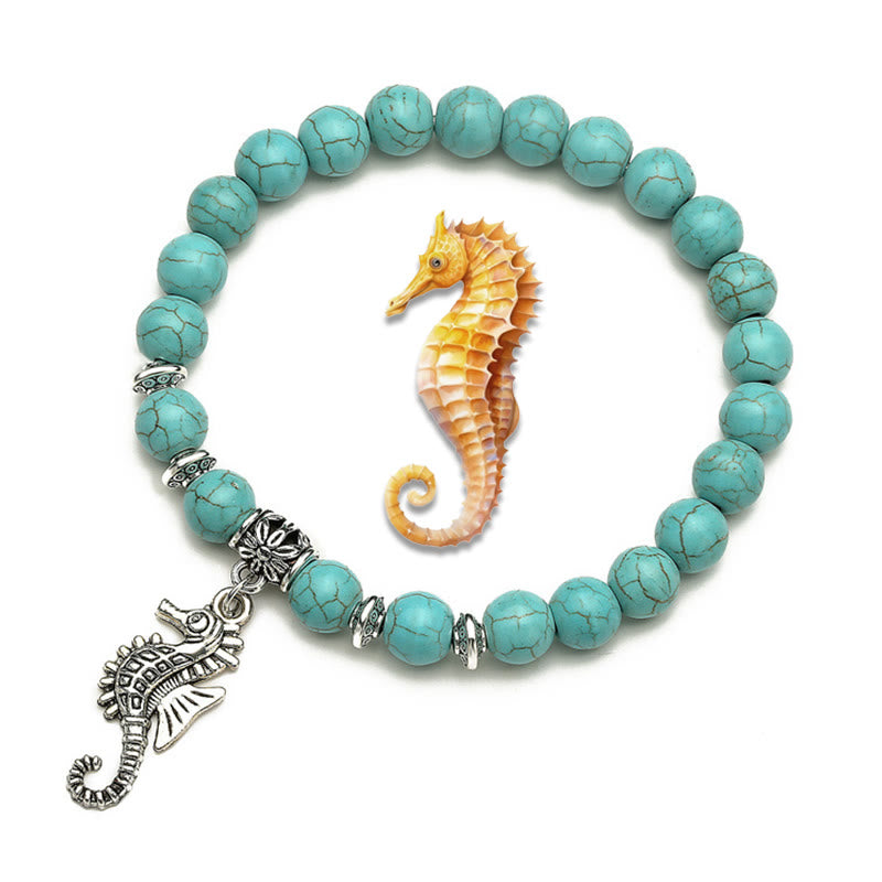 Olivenorma Animals Spirit Guardian Charm Turquoise Bracelets - Seahorse - image 3