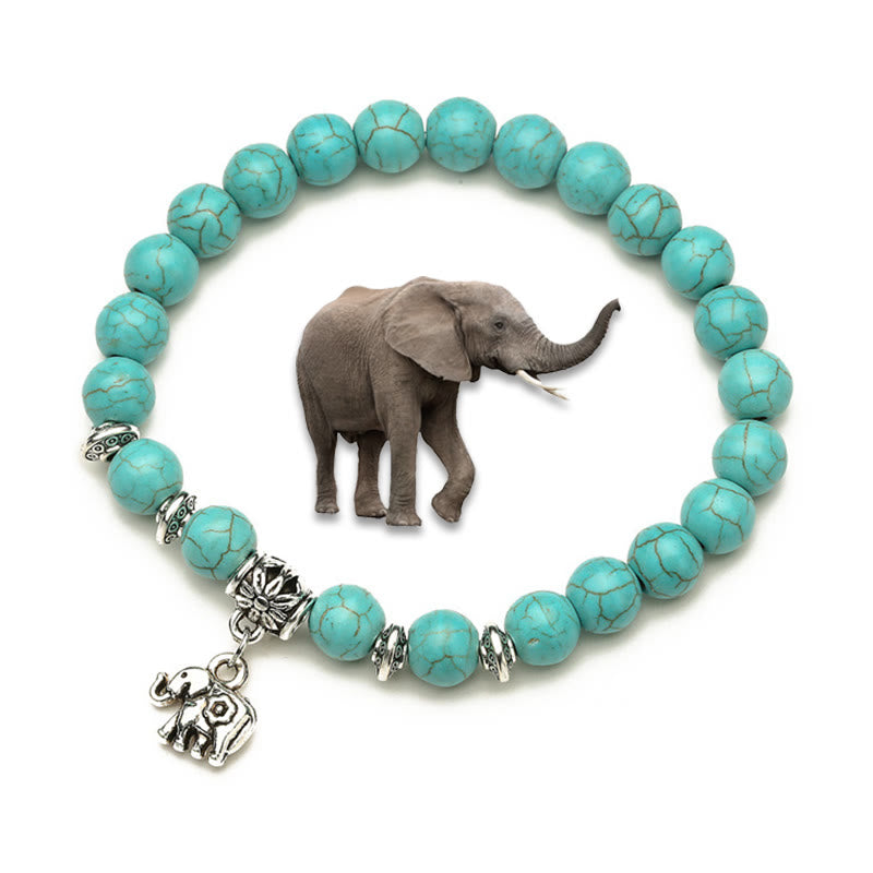 Olivenorma Animals Spirit Guardian Charm Turquoise Bracelets - Elephant B - image 6