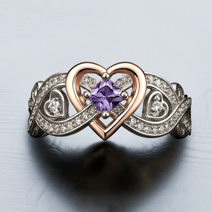 Olivenorma Freyja's Heart Amethyst Love Ring - image 4