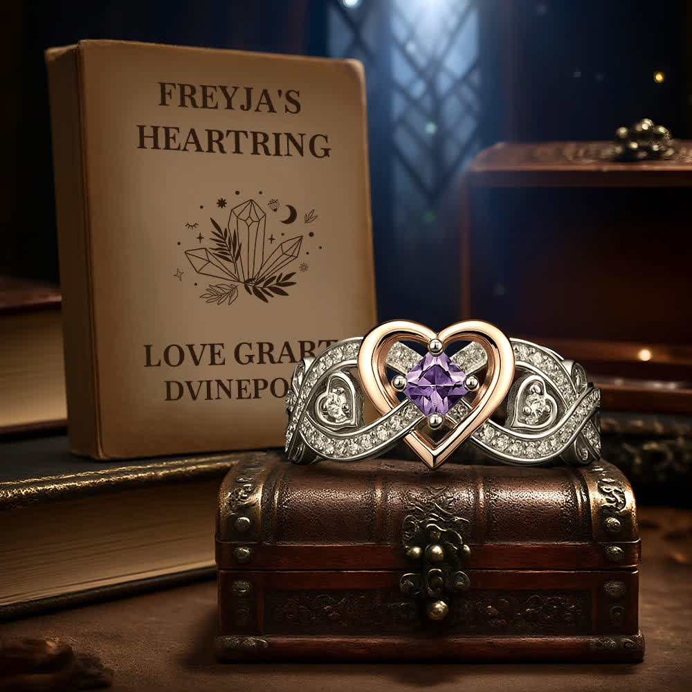 Olivenorma Freyja's Heart Amethyst Love Ring - image 6
