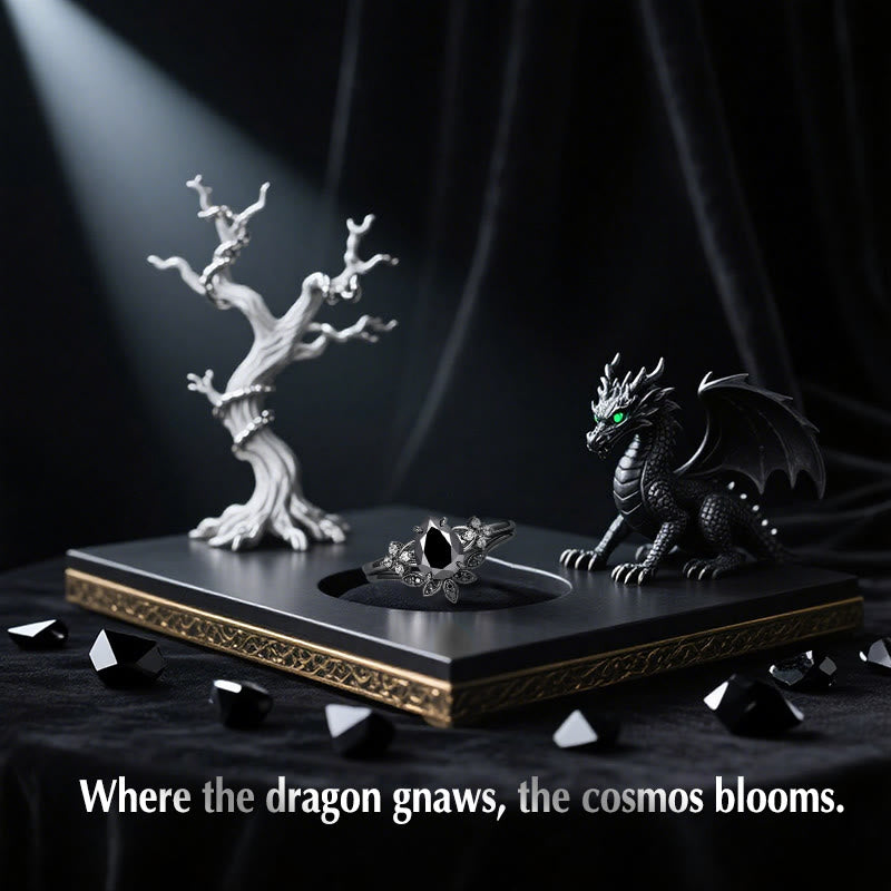 Olivenorma Nidhogg's Bloom Obsidian Healing Ring - image 3